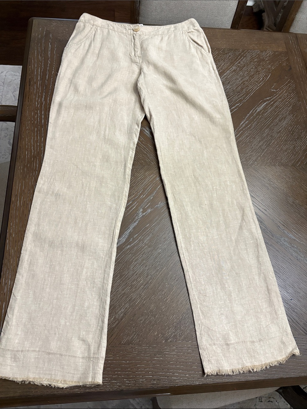 Merona tan khaki linen pants trousers Size 4